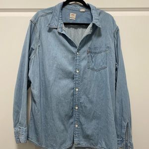 Levi’s mens vintage denim shirt xxl tall
